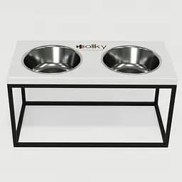Hollky Base L — миски на підставці для середніх і великих собак (2 × 0,95 л, висота 20 см) - мініатюра 3