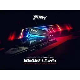 Модуль пам'яті для комп'ютера DDR5 32GB (2x16GB) 5600 MHz Beast Black Kingston Fury (ex.HyperX) (KF556C40BBK2-32) - мініатюра 5