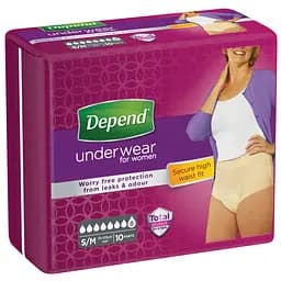 Поглинаюча нижня білизна Depend для жінок розмір S/M 10 шт. - мініатюра 2