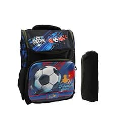 Рюкзак з пеналом C 72902, розмір 25х16х44 см, 1 відділення, 3 кишені, на блискавці, пластикові вставки, в пакеті (6900067729026) М'яч Вид 2