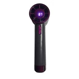 Ручний вентилятор Wuji Handheld Fan DS1013, 3,8 Вт, сіро-малиновий, акумуляторний мінівентилятор
