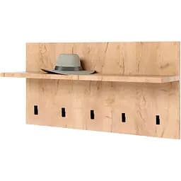 Вішалка на стіну Еверест Соната-800, 80x40 см дуб крафт золотий (DTM-2730)