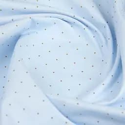 Простирадло Cosas на резинці 80х190х25 mini dots cs2, блакитний (DotsGreyLightBlue_80x190x25) - мініатюра 4