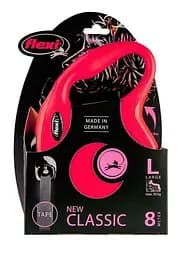 Повідець-рулетка Flexi New Classic L для собак лента 8 м до 50 кг червоний - мініатюра 5
