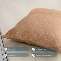 Подушка декоративна ТЕП Velour 50х70 см золотий беж (3-00435_22295) - мініатюра 2