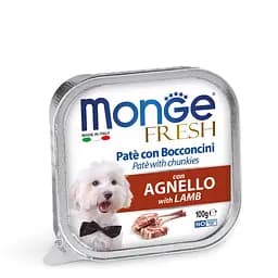 Паштет з ягнятиною для собак усіх порід Monge Dog Fresh Adult 100 гр