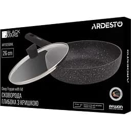 Сковорода Ardesto Black Mars Alcor глибока з кришкою 26 см (AR1926BML) - мініатюра 8