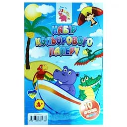 Набор цветной бумаги А4 Jumbi RI200601, 10 листов