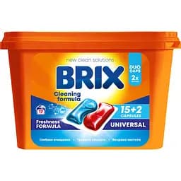 Капсули для прання Brix Universal 17 шт.