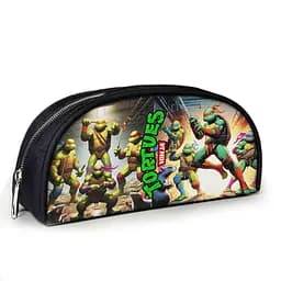 Пенал шкільний з принтом Черепашки-ніндзя 23х10х8 см дитячий для дівчинки, хлопчика (3981)