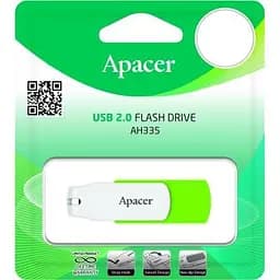 USB флеш накопичувач Apacer 32GB AH335 Green USB 2.0 (AP32GAH335G-1) - мініатюра 4