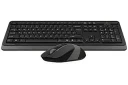 Комплект бездротовий Fstyler FG1010 Black+Grey клавіатура+миша A4Tech teh0020647 - мініатюра 3