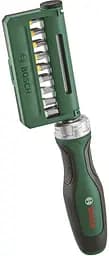 Отвертка с трещоткой, 18 бит, 225мм, сталь CrV Bosch hoz0014138