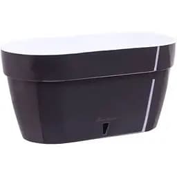 Балконний ящик подвійний Santino Asti 12 л антрацитово-білий (AST500ANT/WHT)