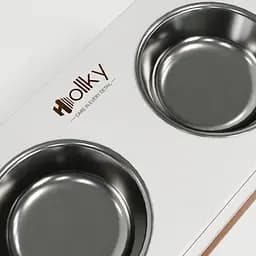 Hollky Base XL40 — миски на підставці для великих собак (2 × 1,8 л, висота 40 см) - мініатюра 6