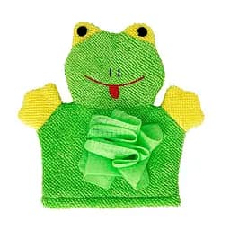 Мочалка-рукавичка для купання "Жаба" Mega Zayka MGZ-0911(Green)