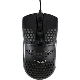 Комп'ютерна миша T-Wolf V15 RGB LED 1600 DPI Black