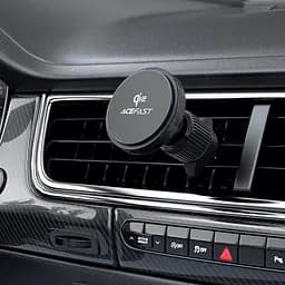 Автотримач для телефона з БЗП ACEFAST D33 Qi2 magnetic wireless charging car holder for air vent Black (6974316280293) - мініатюра 5