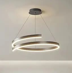 Світлодіодна люстра Гамма PJ906 (60см) Чорна