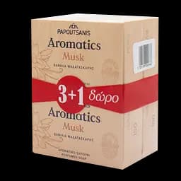 Тверде мило Aromatics Білий Мускус, 400 г (4 шт. по 100 г) (ABSMB400) - мініатюра 2