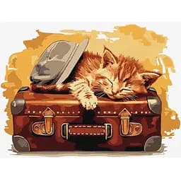 Картина за номерами Ideyka Готовий до подорожі 30x40 см (KHO6613)