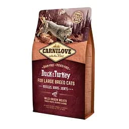 Сухий корм Carnilove Cat Adult Large Duck & Turkey 2 кг з качкою та індичкою для дорослих великих кішок