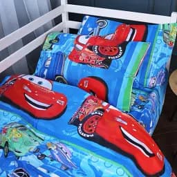 Підковдра MirSon Бязь 17-0686 Lightning McQueen 110х140 см червоно-синя (2200010434330) - мініатюра 3