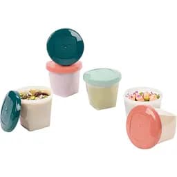 Набір контейнерів для їжі Babymoov Biosourced 6 шт. по 250 мл, різнокольорові (A004318)