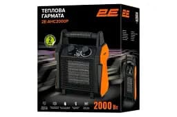 Обігрівач теплова гармата 2E Portable Ceramic 2E-AHC2000P, Black, 2 кВт - мініатюра 2