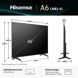 LED-телевізор Hisense 65A6Q - мініатюра 3