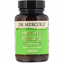 Харчова добавка Dr. Mercola Methyl Folate 5 мг 30 капсул