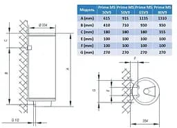 Водонагрівач Tiki Prime MS 50V9 (TGR 50 S) - мініатюра 2