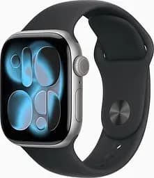 Смарт-годинник Apple Watch Series 11 GPS 42mm Space Grey Alu. Case w. Black S. Band - S/M (MEQW4) - мініатюра 2