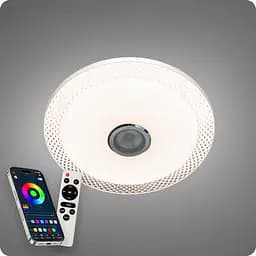 Люстра світлодіодна 517 Dlight RGB з пультом і колонкою 80Вт Білий (02158) - мініатюра 8