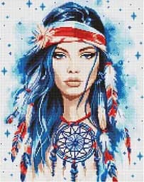 Набір з алмазною мозаїкою Амулет з АВ стразами, 40x50 см