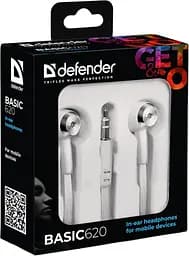 Навушники Defender Basic-620 White (63625) - мініатюра 2