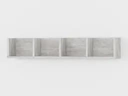 Полиця для книг Moreli Forte Erika 914x166x166 мм Бетон (id27-0000-31-beton)