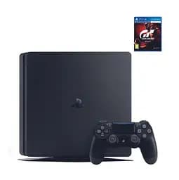 Консоль Sony PlayStation 4 SLIM 500GB Black обслугована + Геймпад бездротовий DualShock 4 + Gran Turismo Sport + гарантія б/в