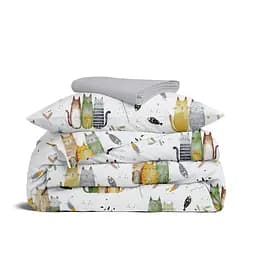 Дитяча постільна білизна Cosas FOREST CATS CS2 110х140см (ForestCats_52Grey_140)