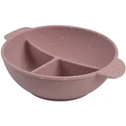 Мисочка силіконова на присосці Canpol babies з секціями DOTS (51/403_pin)