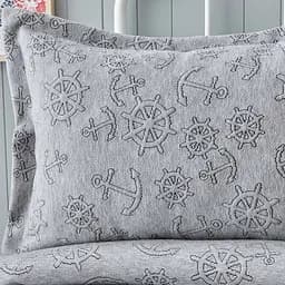Покривало з наволочками Nautica Home - Doris a.gri світло-сірий 230x240 - мініатюра 3