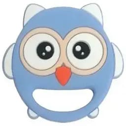 Прорезыватель для зубов Lindo Сова, голубой (LI 326 блак)