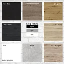 Шафа Анжело Ferrum-decor на 5 полиць із 4 дверима 1900x600x380 ДСП Дуб Сан-Марино 16 мм (FRD-105002) - мініатюра 2