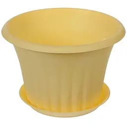 Кашпо Idea Home з підставкою 8 см бананове (3156-IH-банановий)