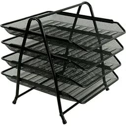 Лоток для документів Axent 4 в 1 чорний 30x35x33 см (2129-01-A)