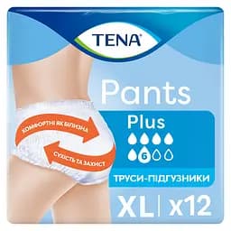 Труси-підгузки для дорослих Tena Pants Plus XL 12 шт.