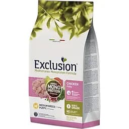Сухий корм Exclusion Puppy Chicken Medium Breed для цуценят середніх порід з куркою 3 кг