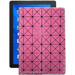 Чехол StatusCASE из экокожи для планшета Lenovo Tab E10 TB-X104L Розовый ромб