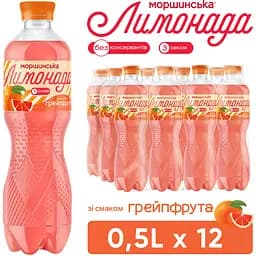 Напій Моршинська Лимонада Грейпфрут середньогазований 0.5 л - мініатюра 6