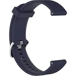 Ремінець силіконовий 20 мм для Samsung Galaxy Watch 42/3 41 мм/Active/Active 2 BeWatch GT Темно-синій (1011489)